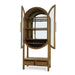 Bramble - Napa Wine Cabinet w/ Mirrored Back in Antique French Oak - 28425AFD----- - GreatFurnitureDeal