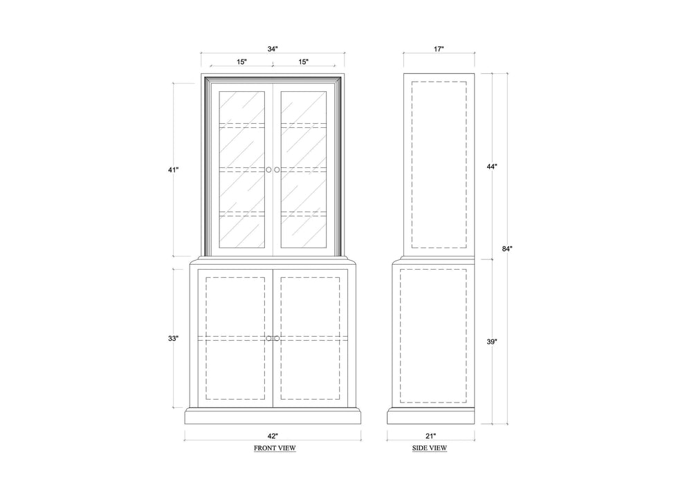 Bramble - Bahama Display Cabinet - BR-28426 - GreatFurnitureDeal