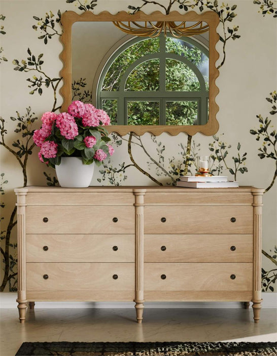 Bramble - Chloe Square Mirror in Fruitwood - 28427STW-----