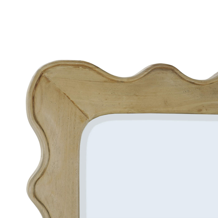 Bramble - Chloe Square Mirror in Fruitwood - 28427FRW----- - GreatFurnitureDeal