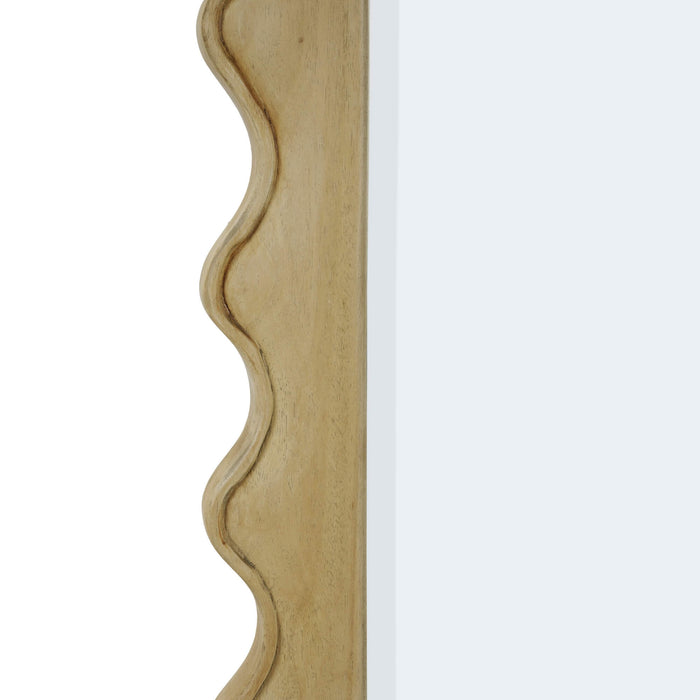 Bramble - Chloe Square Mirror in Fruitwood - 28427FRW----- - GreatFurnitureDeal