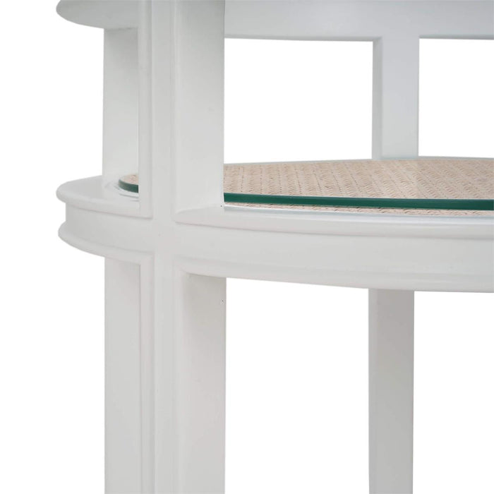 Bramble - Cohan Barcart in True White w/ Rattan Natural - 28431TRW-RNAT---
