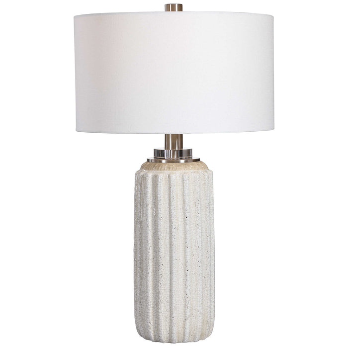 Uttermost - Azariah White Crackle Table Lamp - 28431 - GreatFurnitureDeal