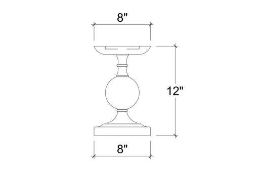 Bramble - Bollet Candlestick Small - BR-28433 - GreatFurnitureDeal