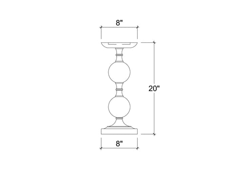 Bramble - Bollet Candlestick Medium - BR-28434 - GreatFurnitureDeal