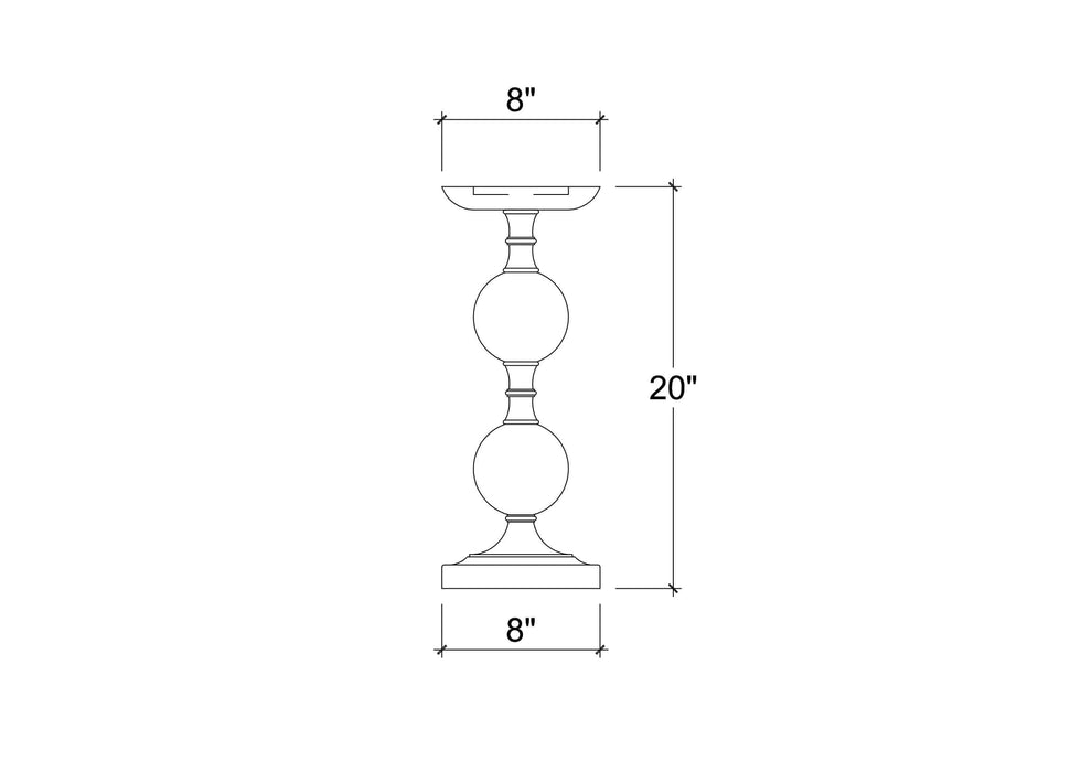 Bramble - Bollet Candlestick Medium - BR-28434 - GreatFurnitureDeal