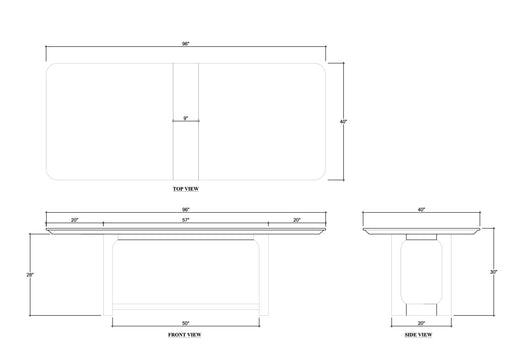 Bramble - Corte Dining Table 96'' - BR-28436 - GreatFurnitureDeal