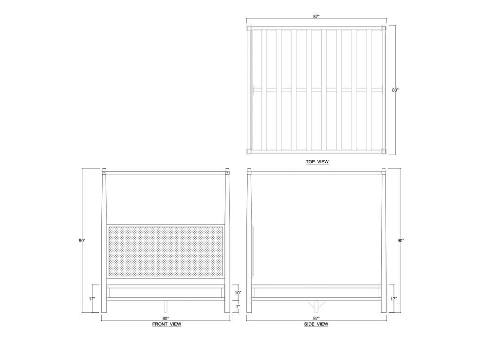 Bramble - Luna Canopy King Bed - BR-28441 - GreatFurnitureDeal