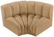 Meridian Furniture - Arc Velvet Modular Sofa in Camel - 103Camel-S2B - GreatFurnitureDeal