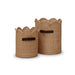 Bramble - Scalloped Laundry Baskets Set of 2 - BR-28446------ - GreatFurnitureDeal