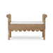 Bramble - Newport Scalloped Rattan Bench - BR-28447 - GreatFurnitureDeal
