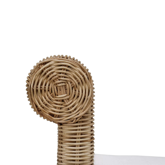 Bramble - Newport Scalloped Rattan Bench - BR-28447 - GreatFurnitureDeal