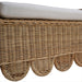 Bramble - Newport Scalloped Rattan Bench - BR-28447 - GreatFurnitureDeal