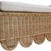 Bramble - Newport Scalloped Rattan Bench - BR-28447 - GreatFurnitureDeal