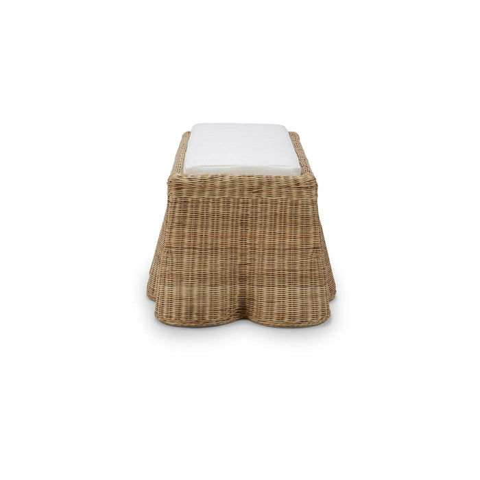 Bramble - Newport Rattan Rectangular Ottoman w/ Cushion - BR-28448 - GreatFurnitureDeal