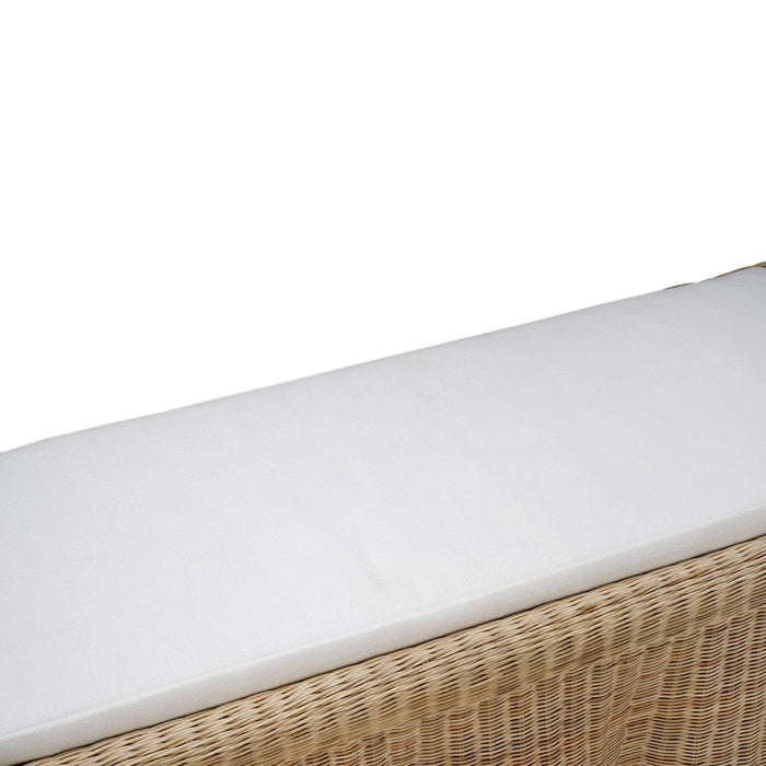 Bramble - Newport Rattan Rectangular Ottoman w/ Cushion - BR-28448 - GreatFurnitureDeal