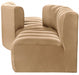 Meridian Furniture - Arc Velvet 4 Piece Sectional in Camel - 103Camel-S4A - GreatFurnitureDeal