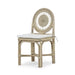 Bramble - Oceana Rattan Dining Chair in Natural Rattan w/ Arctic White Performance Fabric -Set of 2- 28458RNATSF204---- - GreatFurnitureDeal