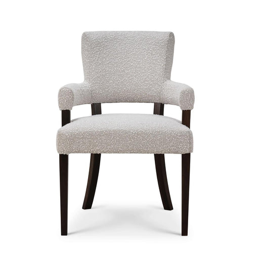 Bramble - Genevieve Dining Chair in Walnut w/ Boucle Sand Performance Fabric (Set of 2) - 28467WLTSF212---- - GreatFurnitureDeal