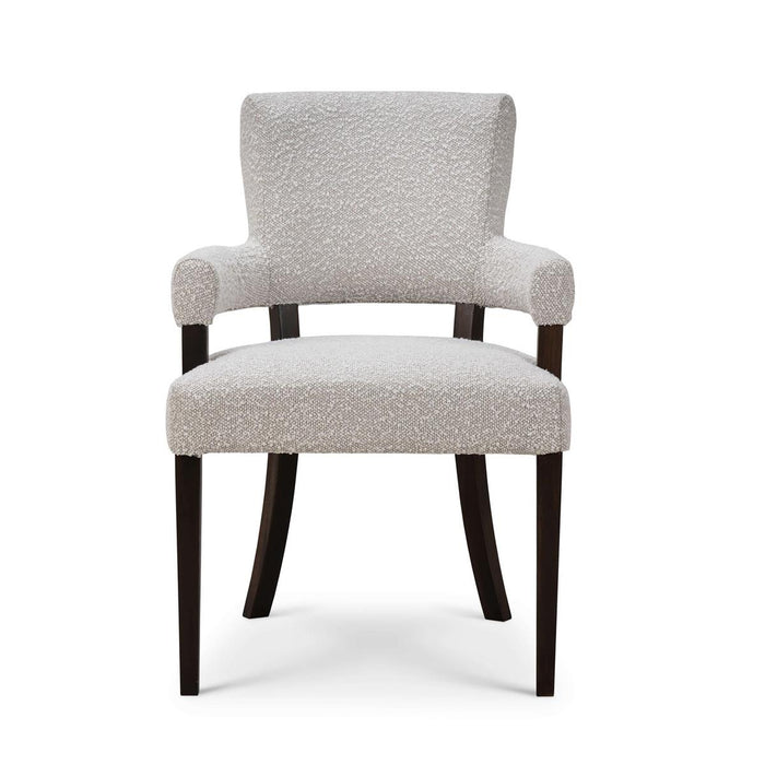 Bramble - Genevieve Dining Chair in Walnut w/ Boucle Sand Performance Fabric (Set of 2) - 28467WLTSF212----