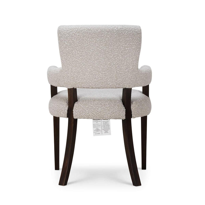 Bramble - Genevieve Dining Chair in Walnut w/ Boucle Sand Performance Fabric (Set of 2) - 28467WLTSF212----