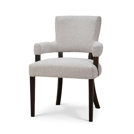 Bramble - Genevieve Dining Chair in Walnut w/ Boucle Sand Performance Fabric (Set of 2) - 28467WLTSF212---- - GreatFurnitureDeal