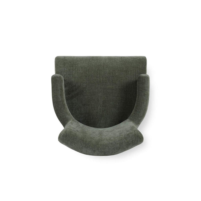 Bramble - Genevieve Dining Chair in Walnut w/ Thames Moss Green Performance Fabric (Set of 2) - 28467WLTSF244----