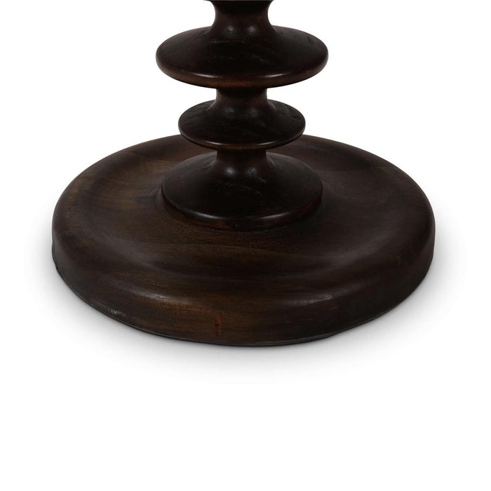 Bramble - Milano Round Side Table in Walnut - 28469WLT----- - GreatFurnitureDeal