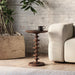 Bramble - Milano Round Side Table in Walnut - 28469WLT----- - GreatFurnitureDeal