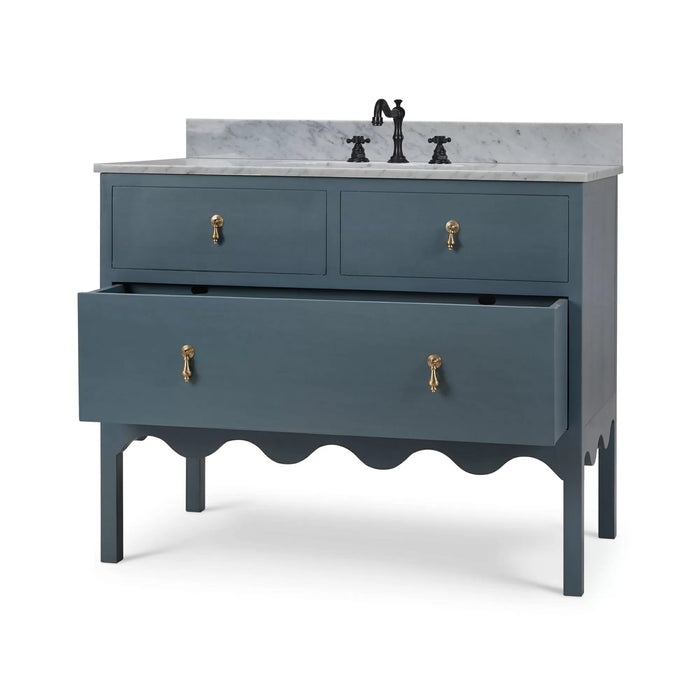 Bramble - Chloe Single Vanity w/ Sink & Marble Top - BR-28470 - GreatFurnitureDeal