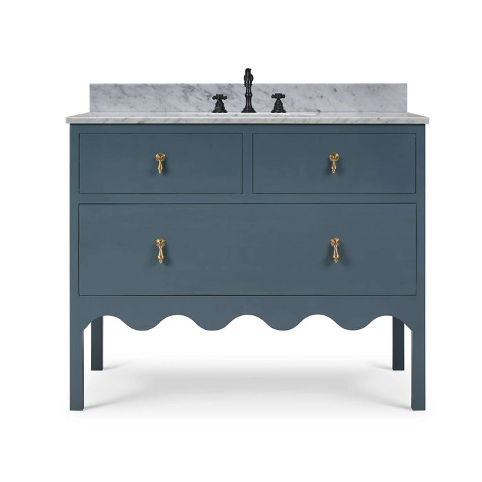 Bramble - Chloe Single Vanity w/ Sink & Marble Top - BR-28470 - GreatFurnitureDeal