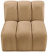 Meridian Furniture - Arc Velvet Modular Chair in Camel - 103Camel-ST - GreatFurnitureDeal