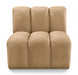 Meridian Furniture - Arc Velvet Modular Chair in Camel - 103Camel-ST - GreatFurnitureDeal