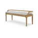 Bramble - Versai Fluted Bench in Fruitwood w/ Natural Performance Fabric - 28471FRWSF215---- - GreatFurnitureDeal