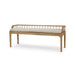 Bramble - Versai Fluted Bench in Fruitwood w/ Natural Performance Fabric - 28471FRWSF215---- - GreatFurnitureDeal