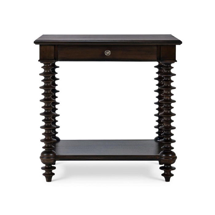 Bramble - Milano Side Table in Walnut - 28477WLT----- - GreatFurnitureDeal