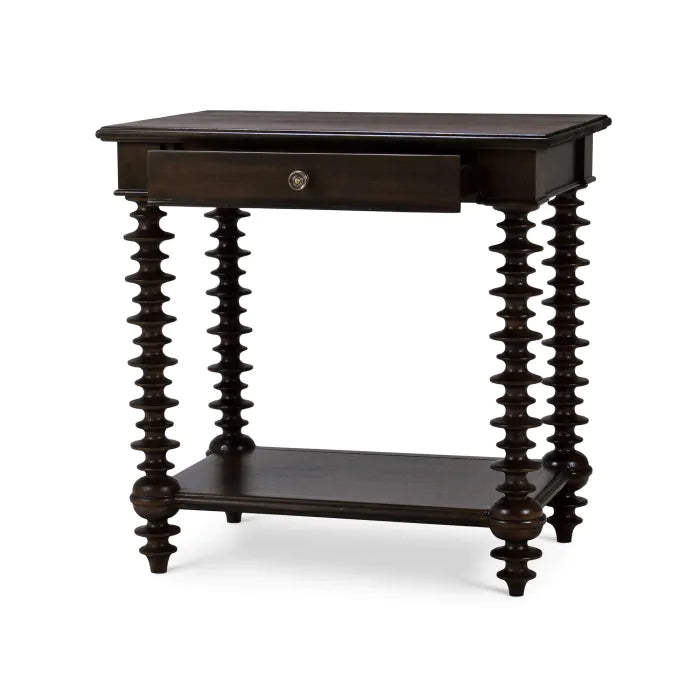 Bramble - Milano Side Table in Walnut - 28477WLT----- - GreatFurnitureDeal
