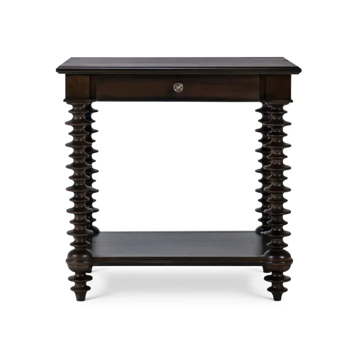 Bramble - Milano Side Table in Walnut - 28477WLT----- - GreatFurnitureDeal