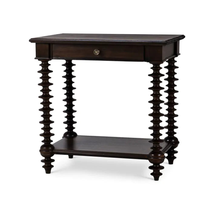 Bramble - Milano Side Table in Walnut - 28477WLT----- - GreatFurnitureDeal