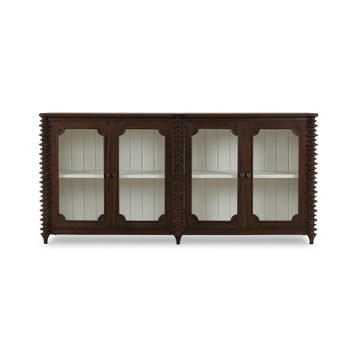 Bramble - Milano 4 Door Sideboard in Walnut w/ Putty Interior - 28481WLT-PUT--NDT