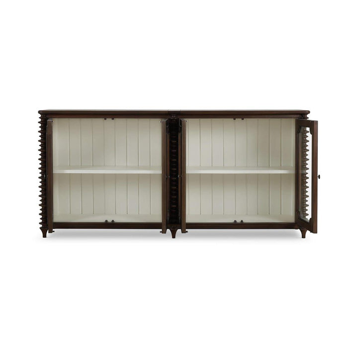 Bramble - Milano 4 Door Sideboard in Walnut w/ Putty Interior - 28481WLT-PUT--NDT