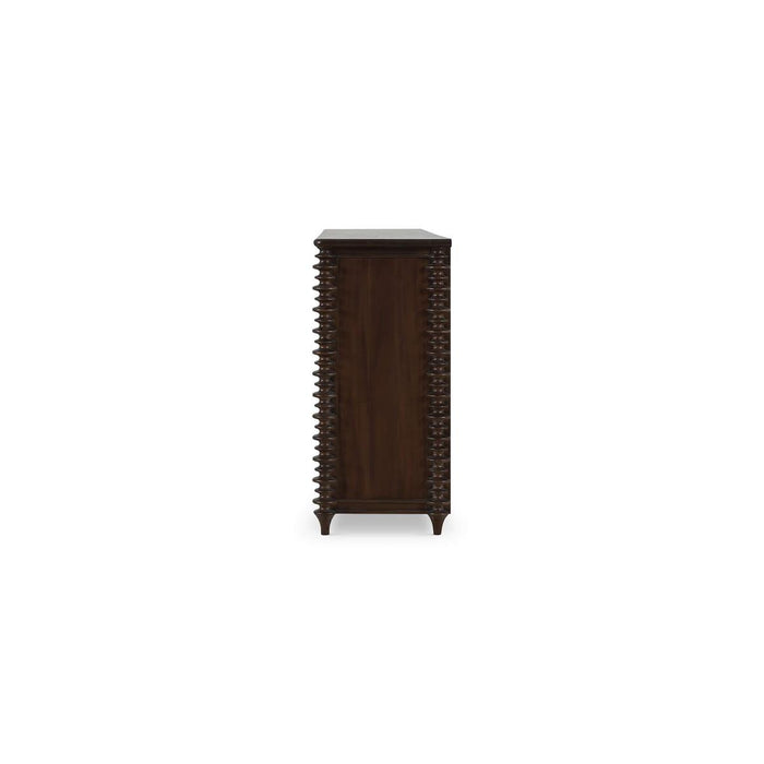 Bramble - Milano 4 Door Sideboard in Walnut w/ Putty Interior - 28481WLT-PUT--NDT