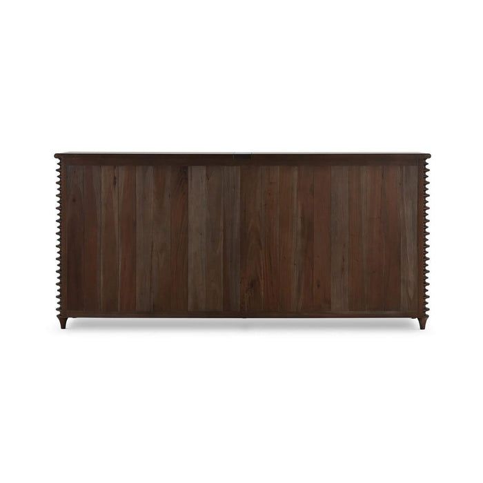 Bramble - Milano 4 Door Sideboard in Walnut w/ Putty Interior - 28481WLT-PUT--NDT