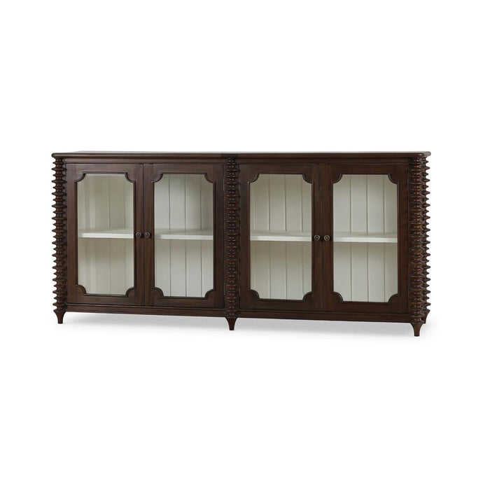 Bramble - Milano 4 Door Sideboard in Walnut w/ Putty Interior - 28481WLT-PUT--NDT