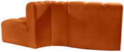 Meridian Furniture - Arc Velvet Modular Sofa in Cognac - 103Cognac-S3E - GreatFurnitureDeal