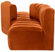 Meridian Furniture - Arc Velvet 4 Piece Sectional in Cognac - 103Cognac-S4A - GreatFurnitureDeal