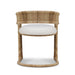 Bramble - Hampton Dining Chair in Rattan Natural w/ Arctic White Performance Fabric Cushion - 28495RNATSF204---- - GreatFurnitureDeal
