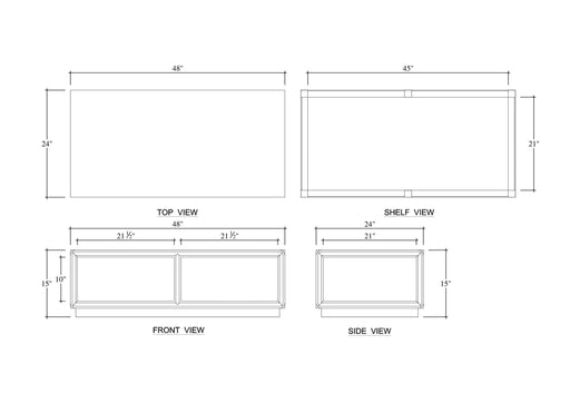 Bramble - Cohan Coffee Table w/ Wood Shelf - BR-28504 - GreatFurnitureDeal