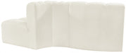 Meridian Furniture - Arc Velvet Modular Sofa in Cream - 103Cream-S3E - GreatFurnitureDeal