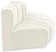 Meridian Furniture - Arc Velvet Modular Sofa in Cream - 103Cream-S3E - GreatFurnitureDeal